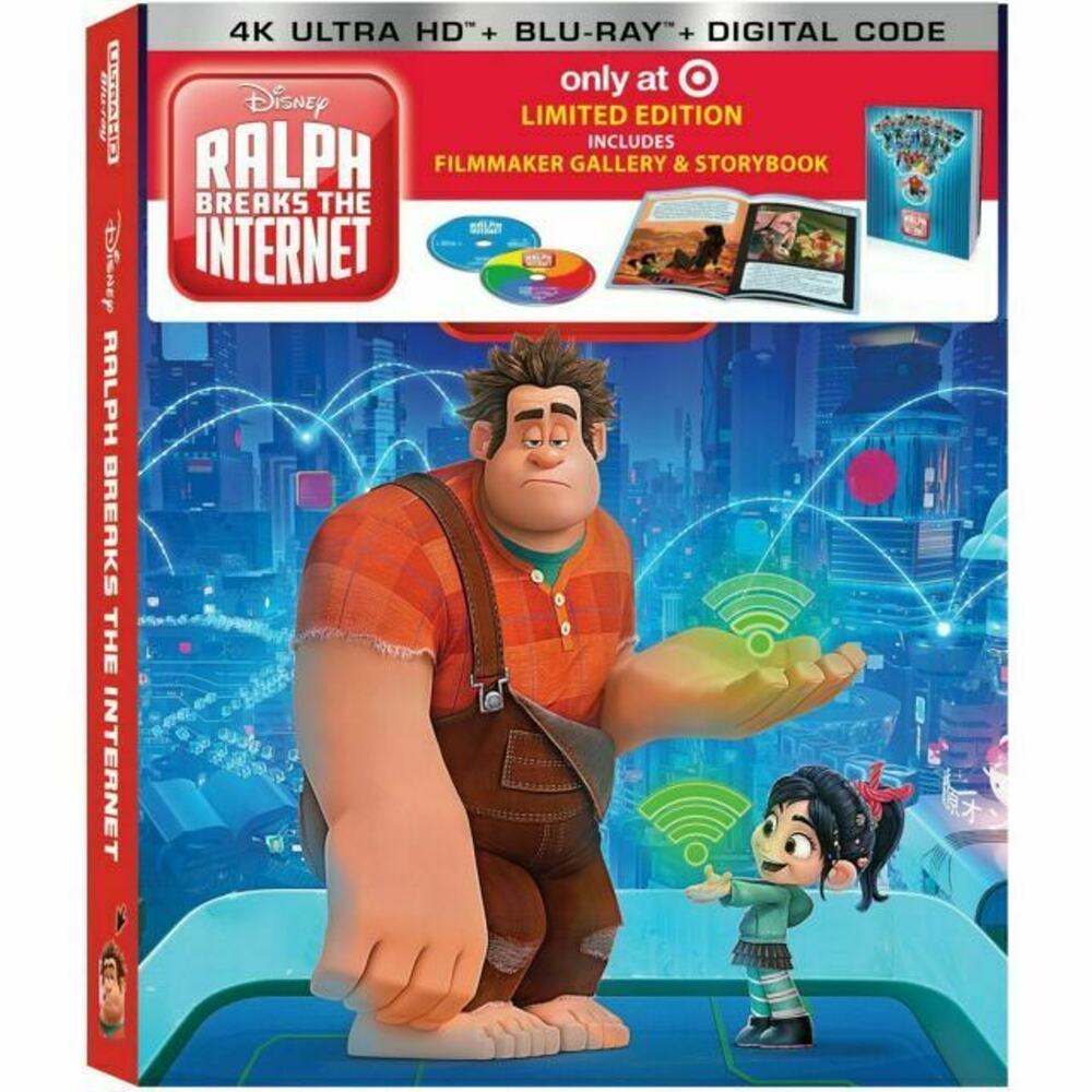 Disney Ralph Breaks the Internet 4K/UHD Blu-Ray DVD Target Exclusive Storybook